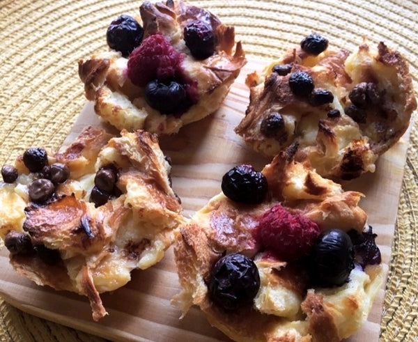 Croissant french toast cups