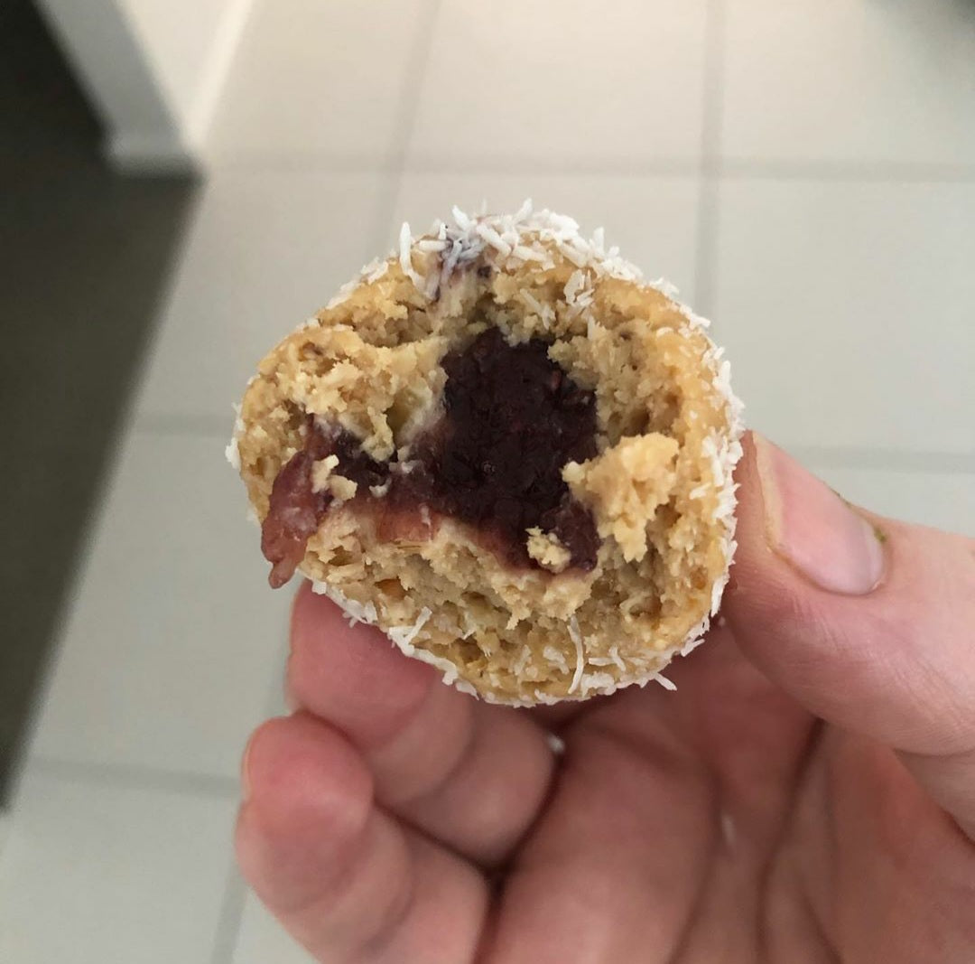 Peanut Butter & Chia Jam Bliss Balls
