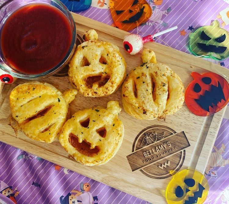 Pumpkin Pizza Pockets