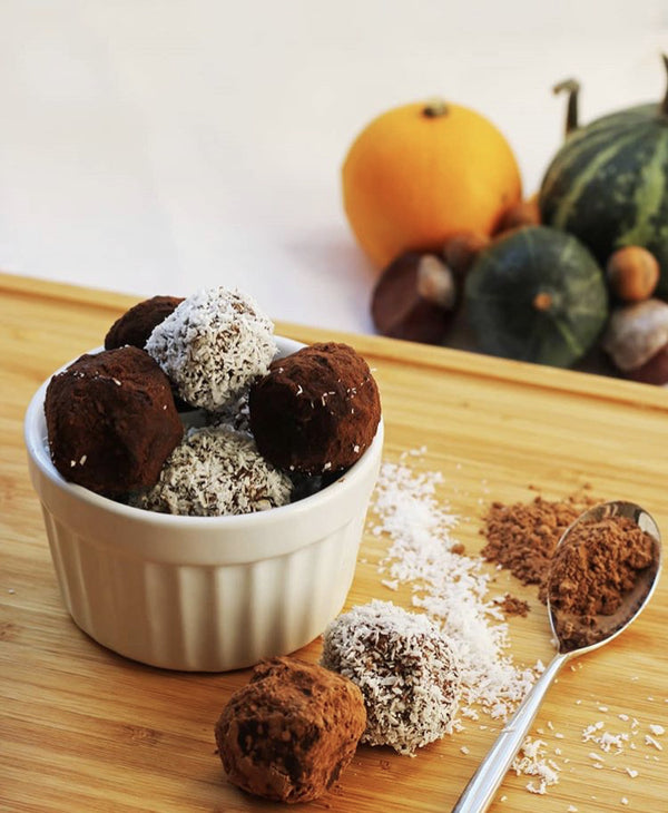 Avocado and almond truffles