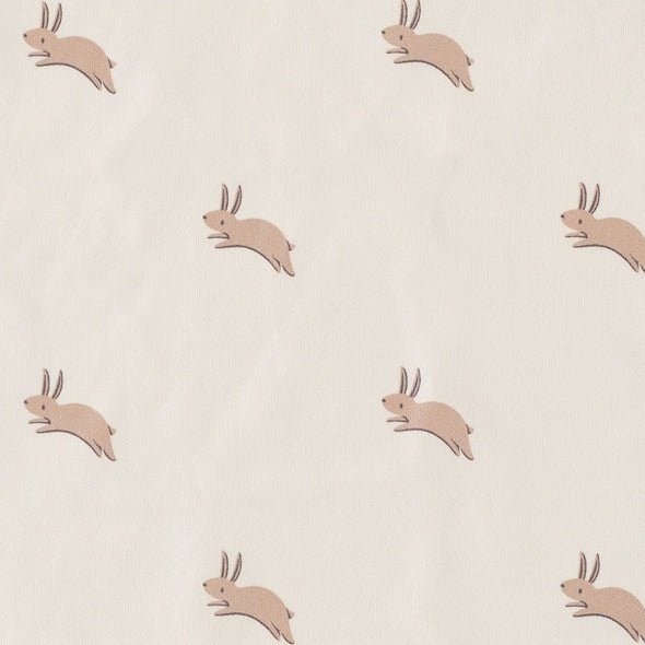 Beige hare repeat print with cream background - Product image