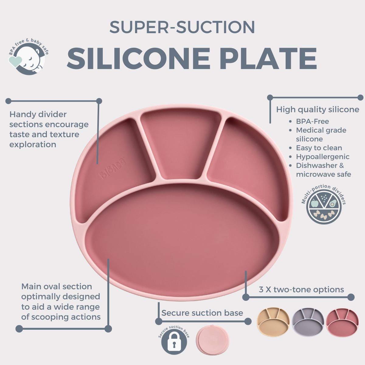 Silicone Suction Divider Plate - Product image