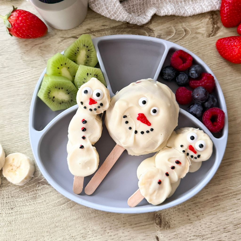 Snowmen Apple Pops