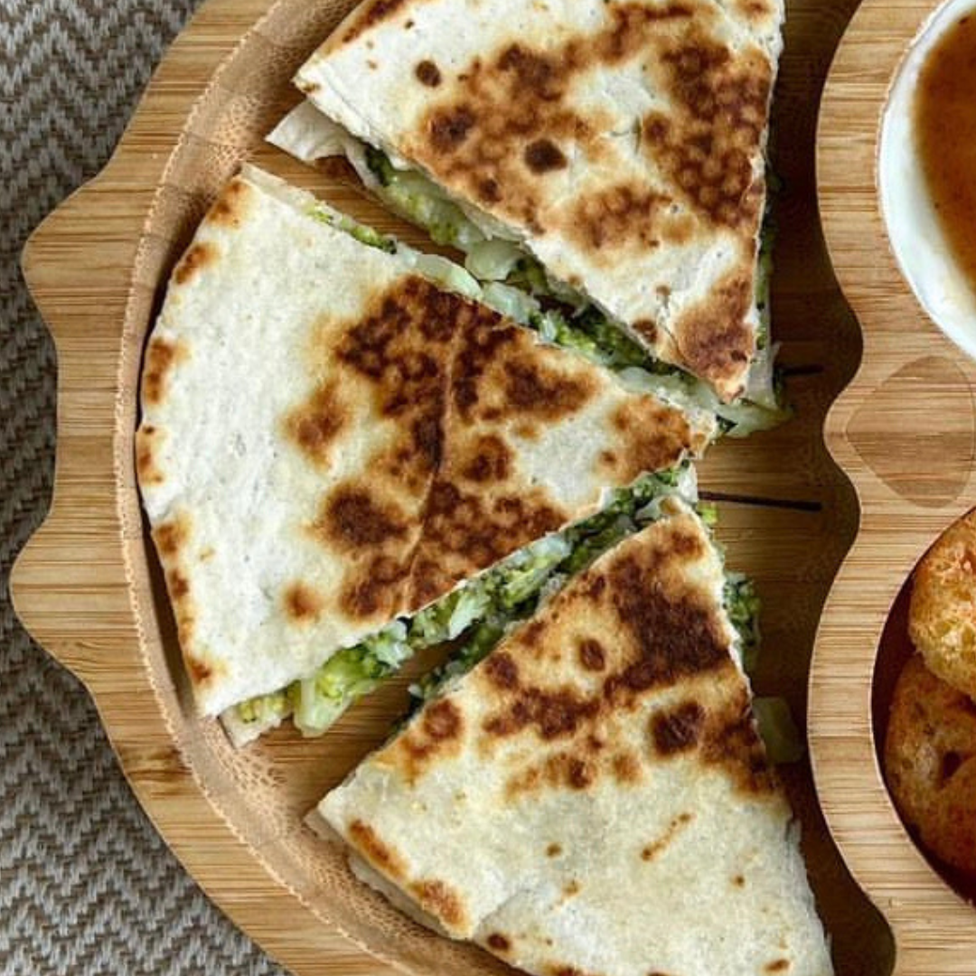 Broccoli Cheese Quesadilla