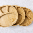 Bamboo Suction Divider Plate