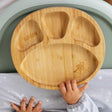 Bamboo Suction Divider Plate