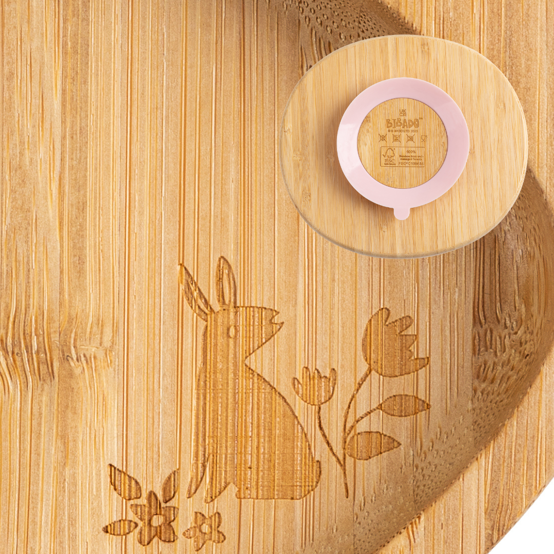 NEW Bamboo Suction Divider Plate