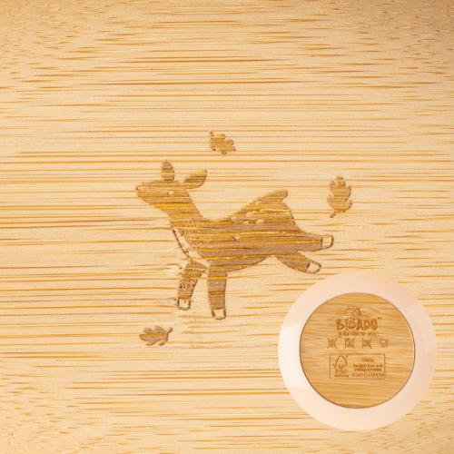 Bamboo Suction Divider Plate