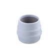 White Bibado Sippit™ silicone open training cup with ribbed design.